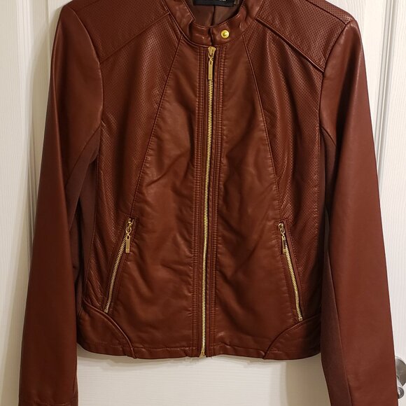 Jacket - Faux Leather Moto Style - NEW - Ivanka Trump - Size Small - Picture 2 of 8